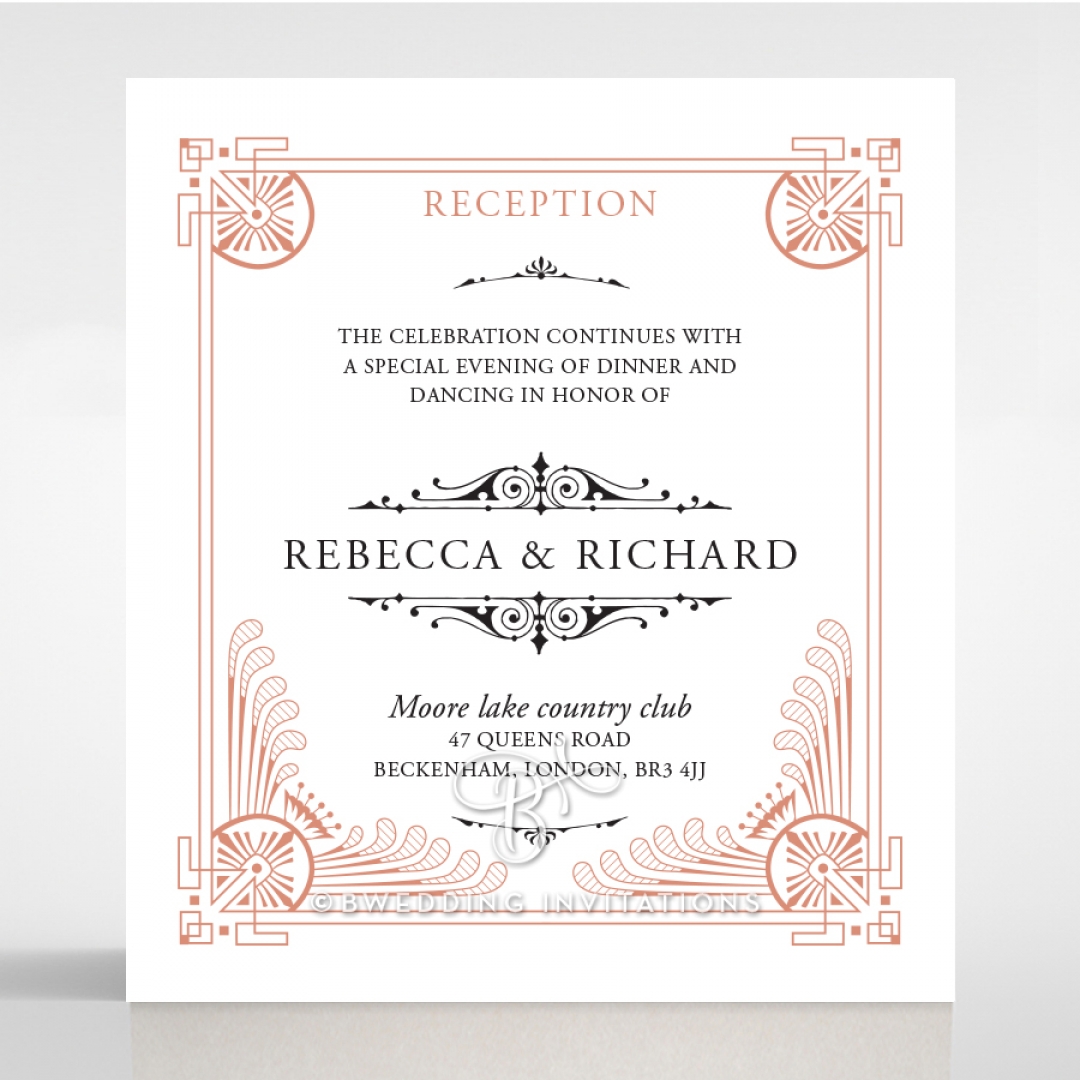 Regal Frame wedding stationery reception enclosure card design