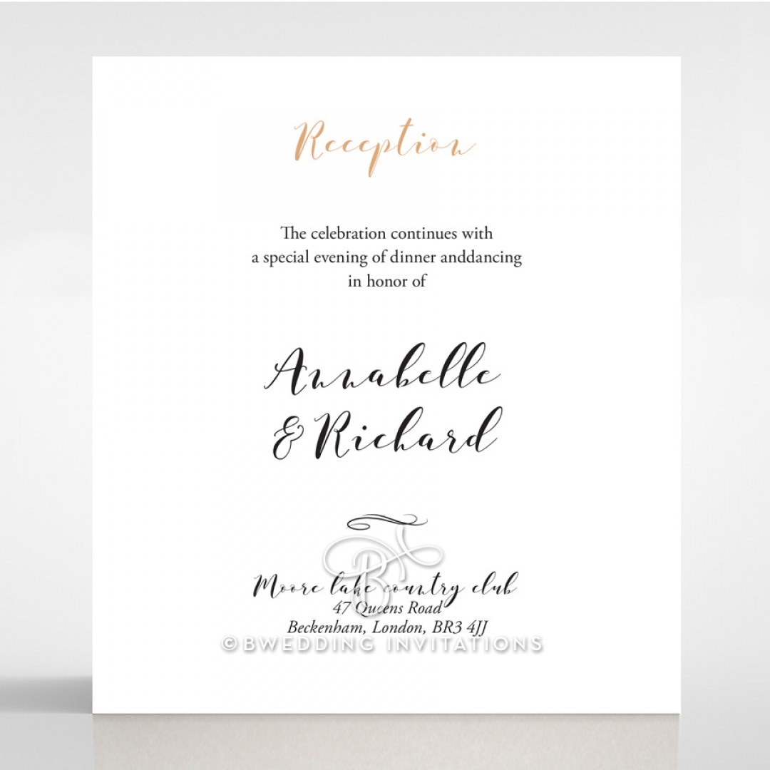 Written In The Stars - Navy wedding stationery reception enclosure invite card