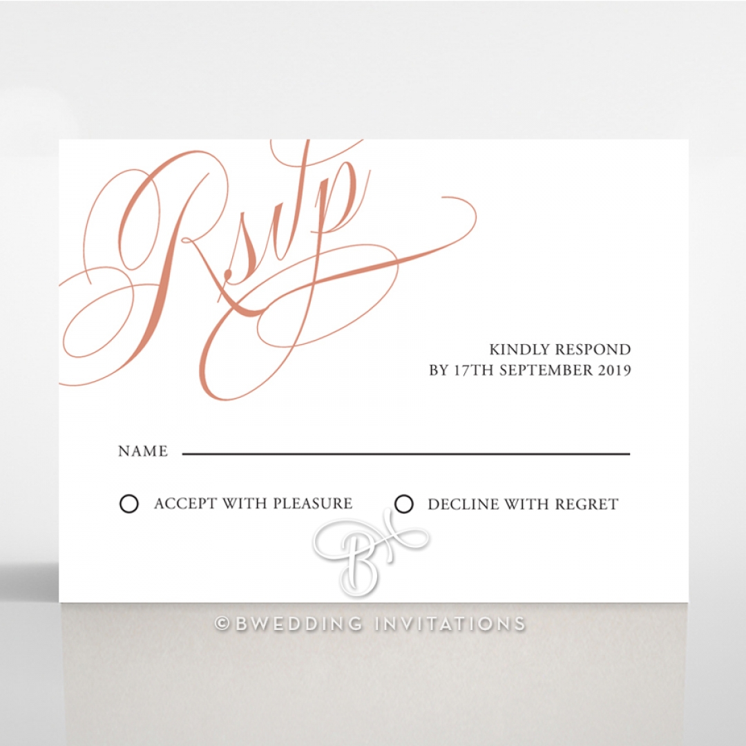 A Polished Affair rsvp invitation design