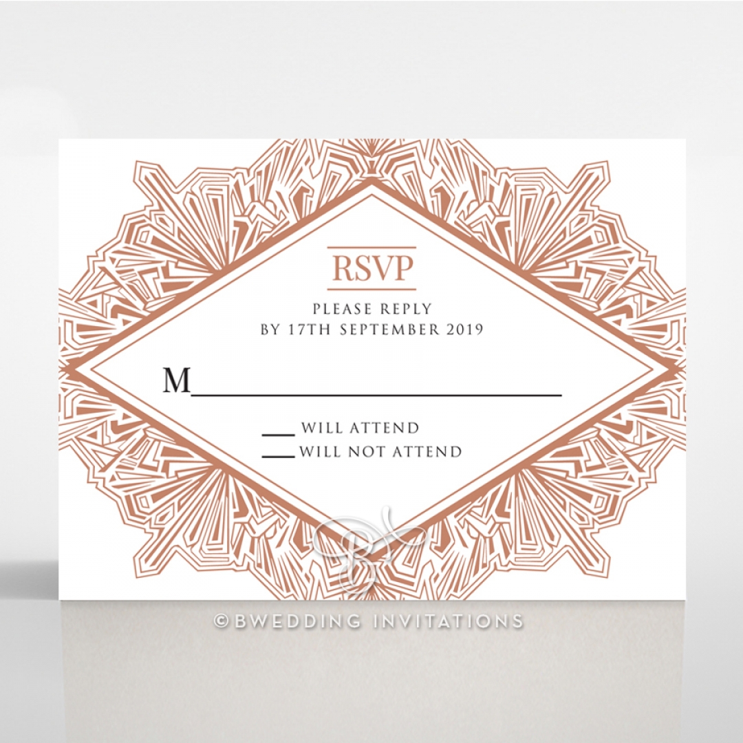 Ace of Spades wedding rsvp card