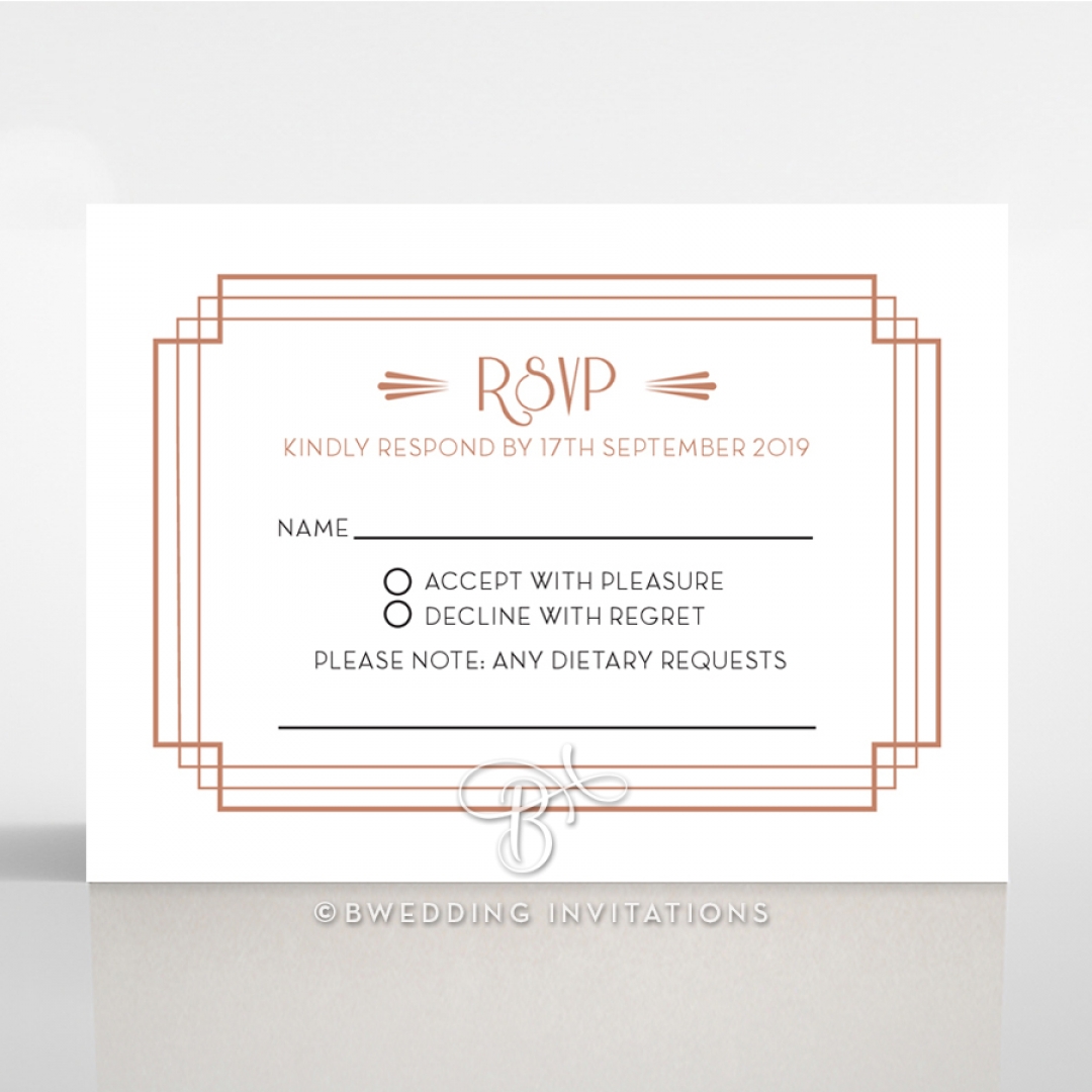 Art Deco Allure rsvp invite