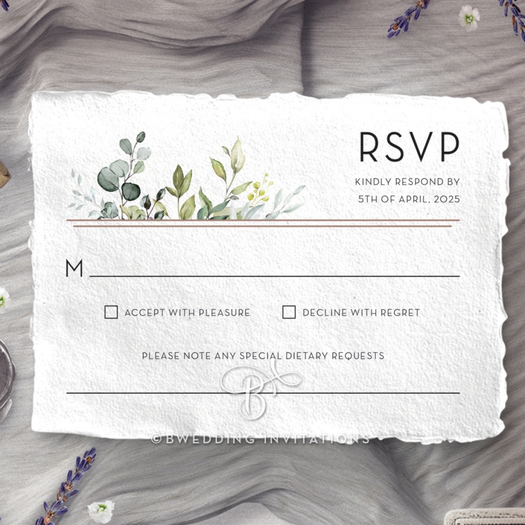 Botanic Romance rsvp wedding enclosure design