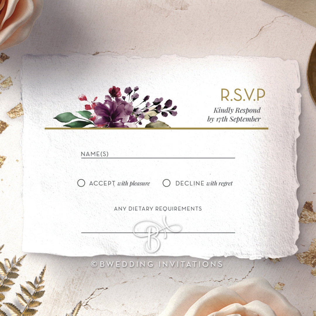 Contemporary Love rsvp wedding enclosure design