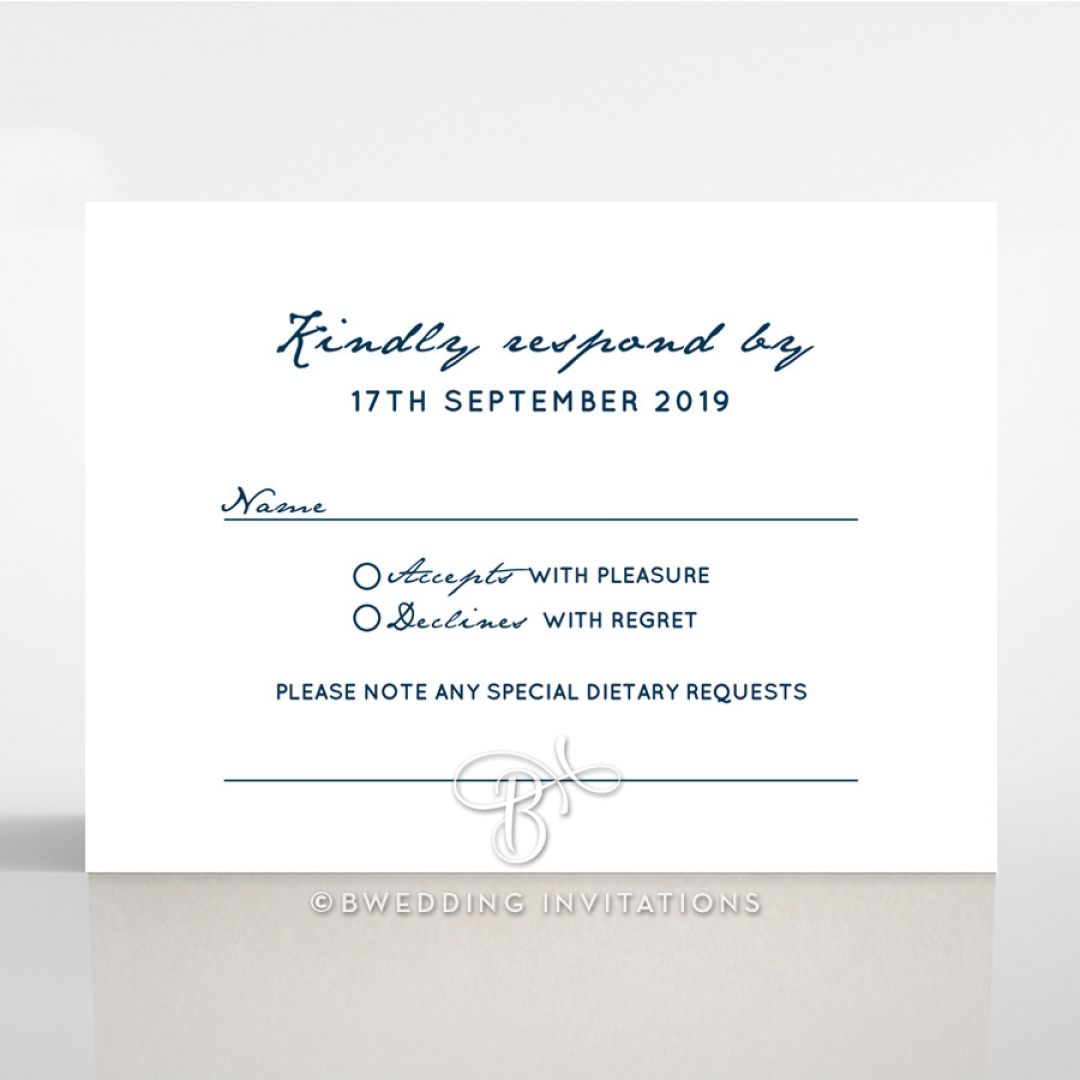 Eternal Simplicity rsvp card design