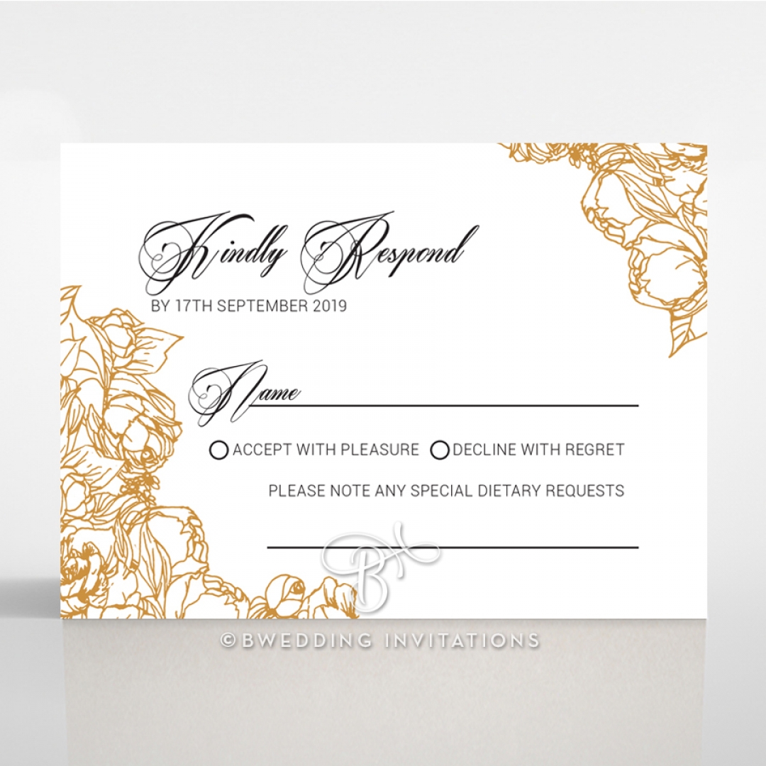 Flourishing Garden Frame rsvp invite design