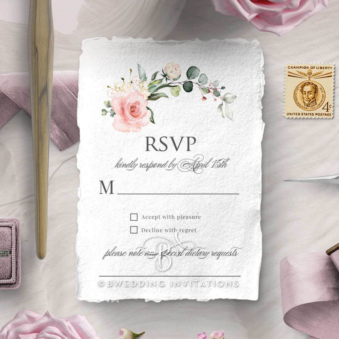 Garden Party rsvp invitation design