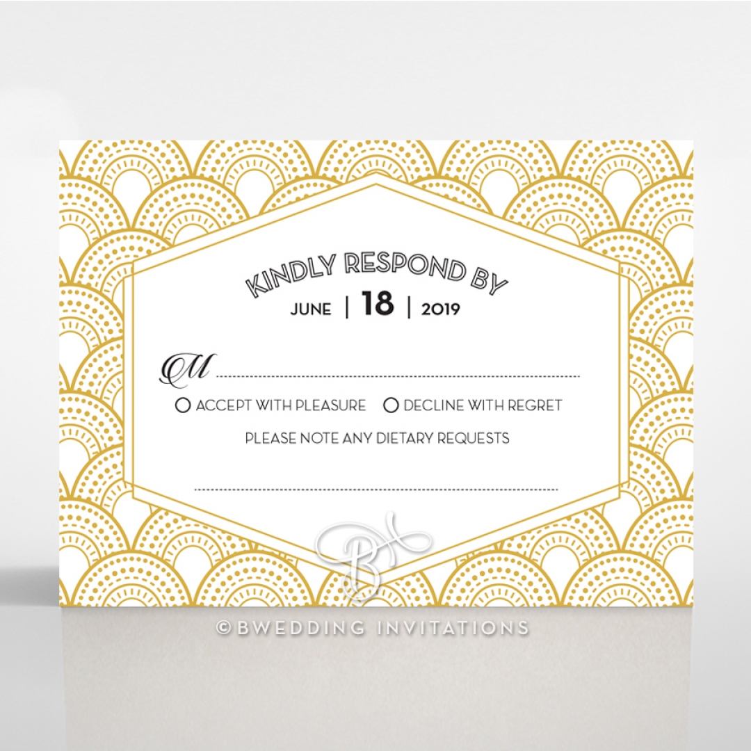 Gatsby Glamour rsvp invite