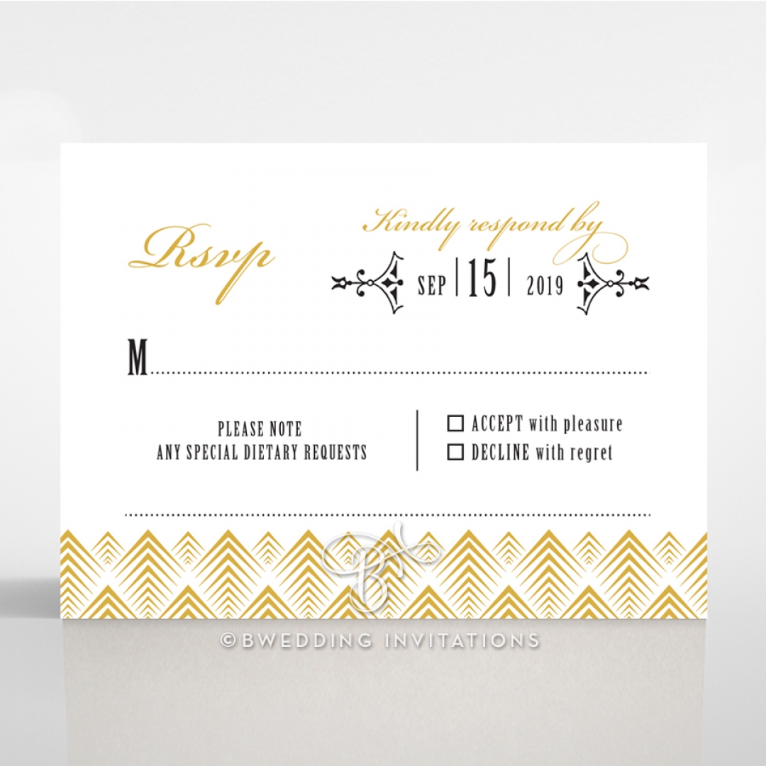 Gradient Glamour rsvp enclosure card