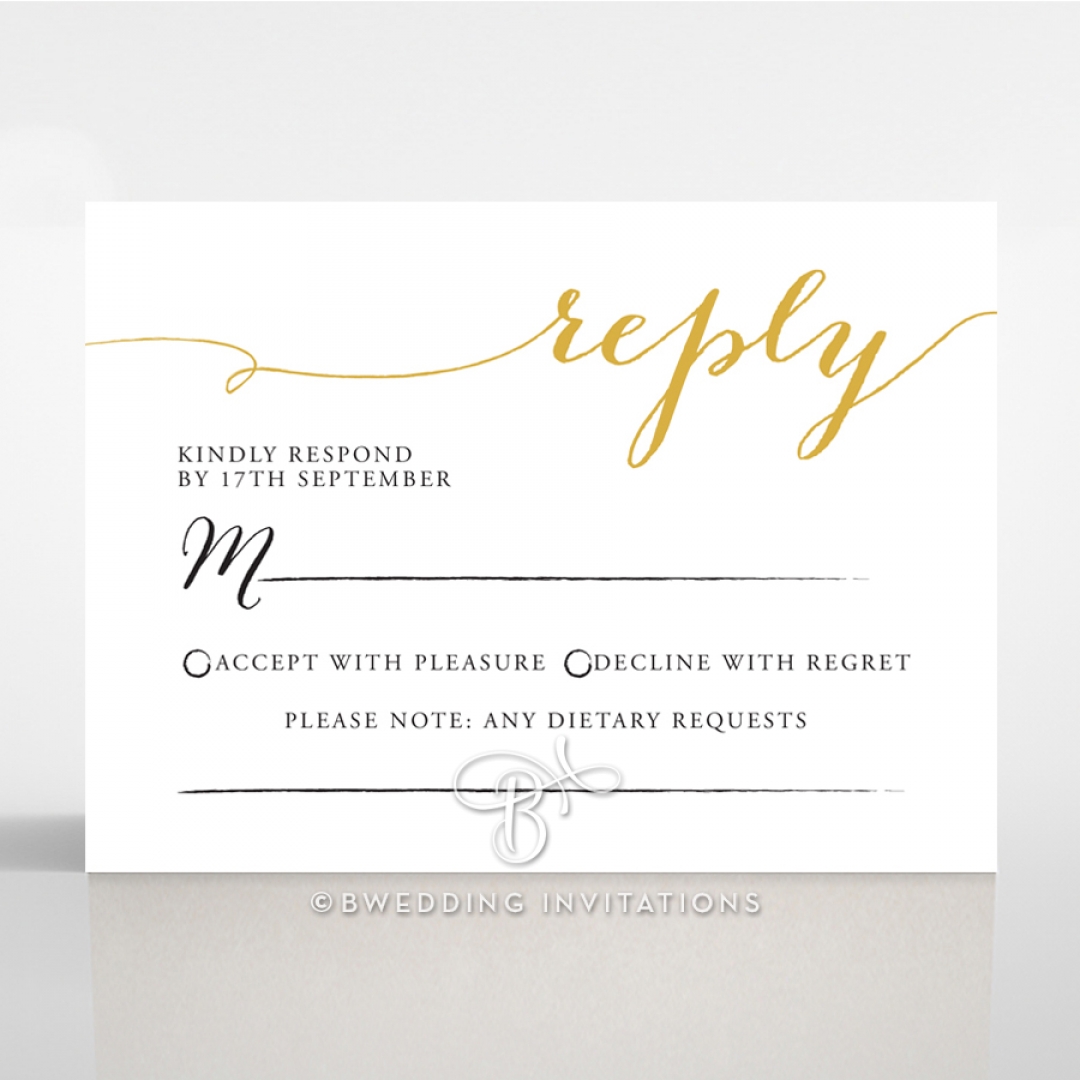Infinity rsvp wedding enclosure invite design