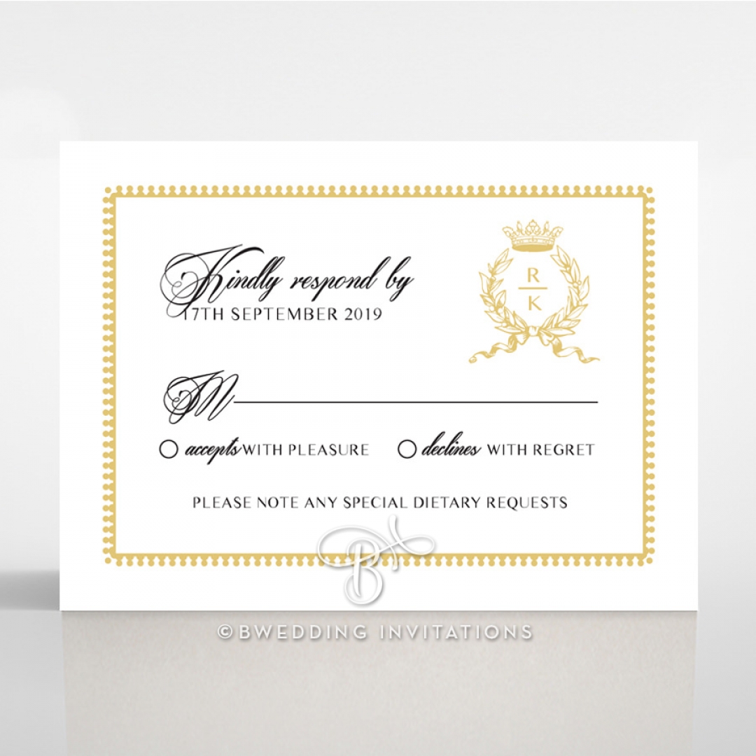 Ivory Doily Elegance rsvp card design