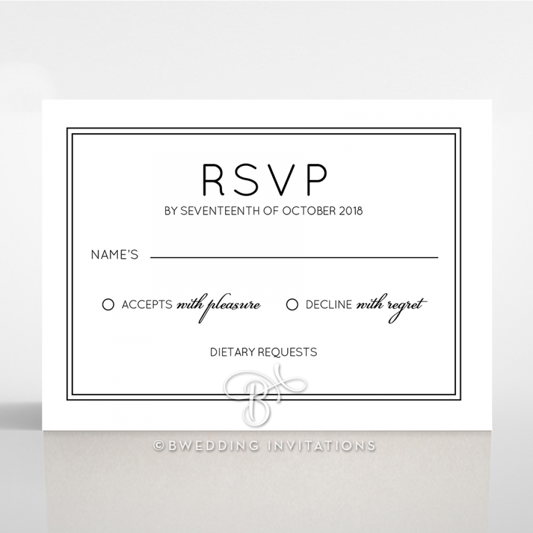 Luxe Paper Elegance rsvp card