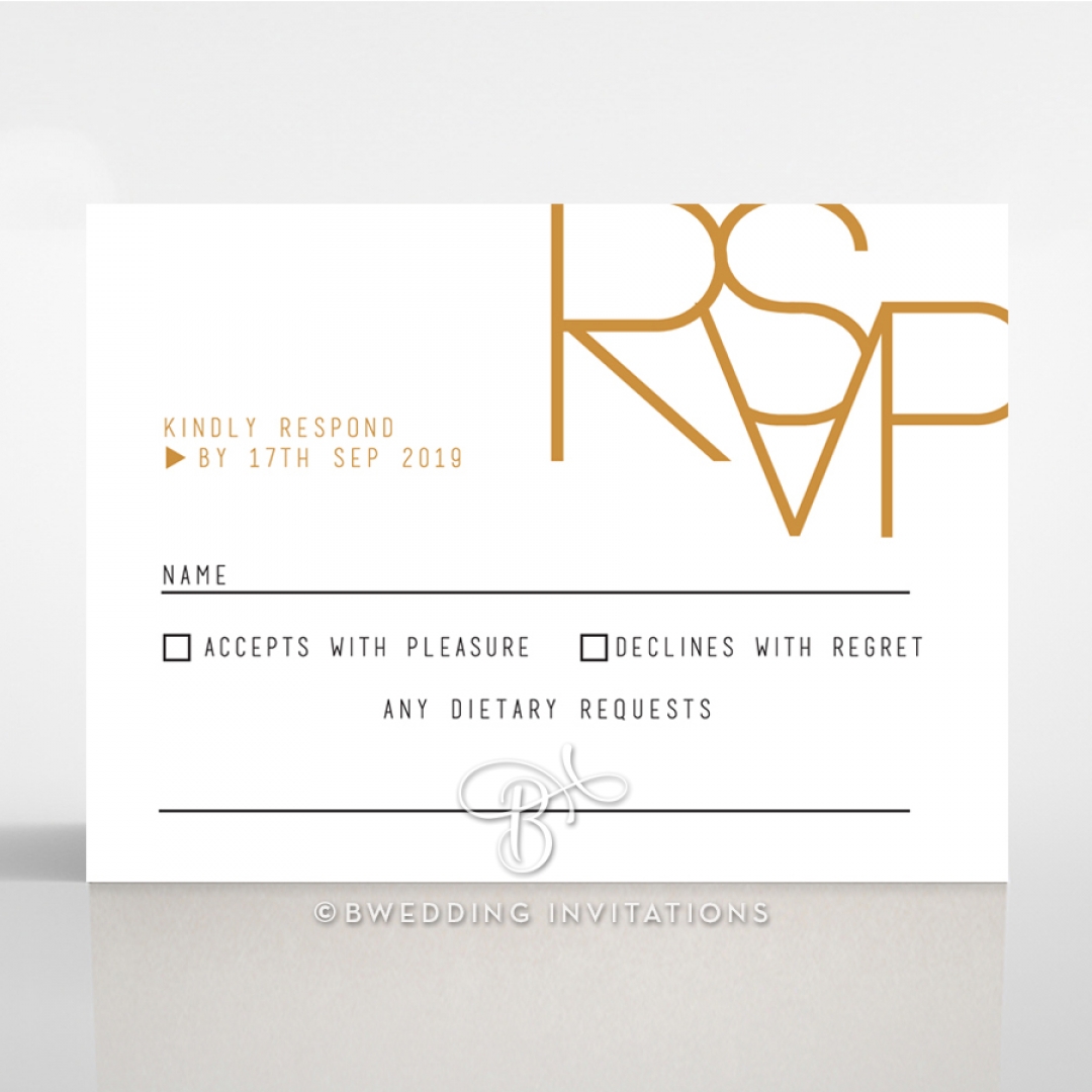 Minimalist Love rsvp wedding enclosure card design