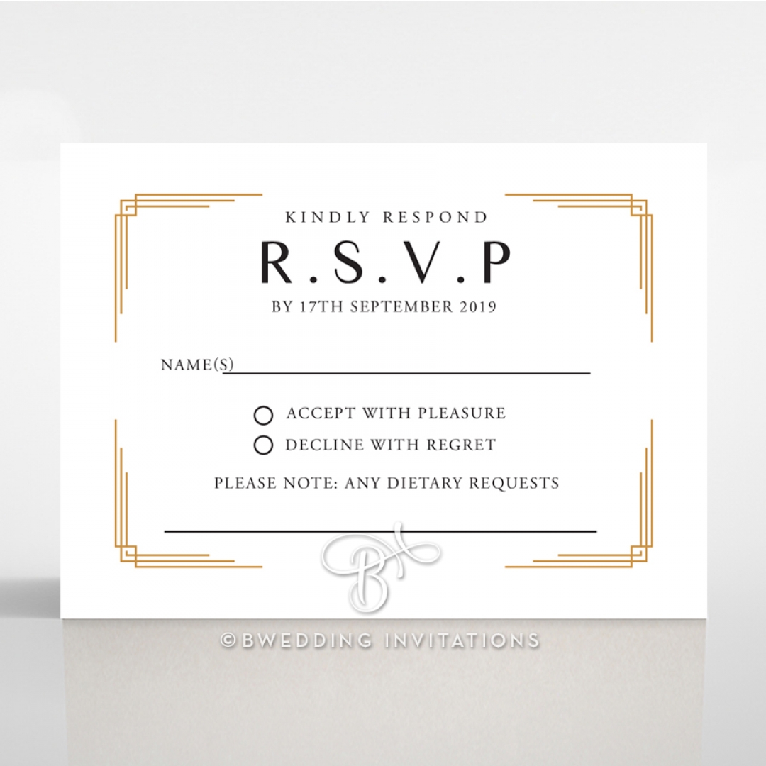 Ornate Luxury rsvp invite design