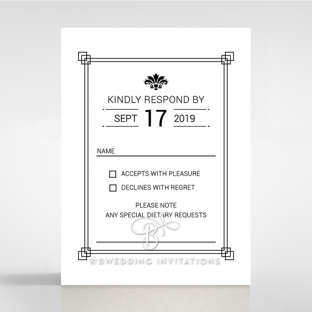 Paper Gilded Decadence rsvp design