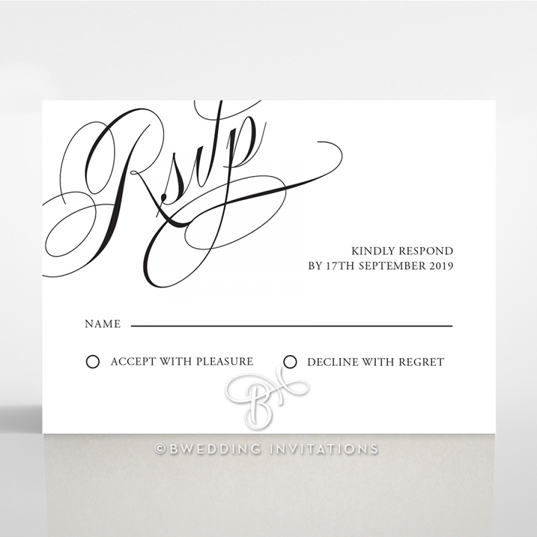 Paper Polished Affair rsvp enclosure card