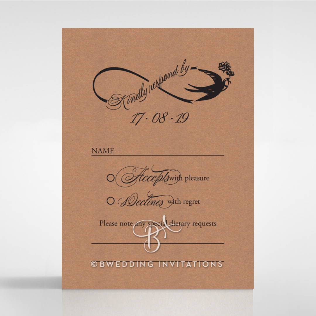 Precious Moments rsvp wedding card design