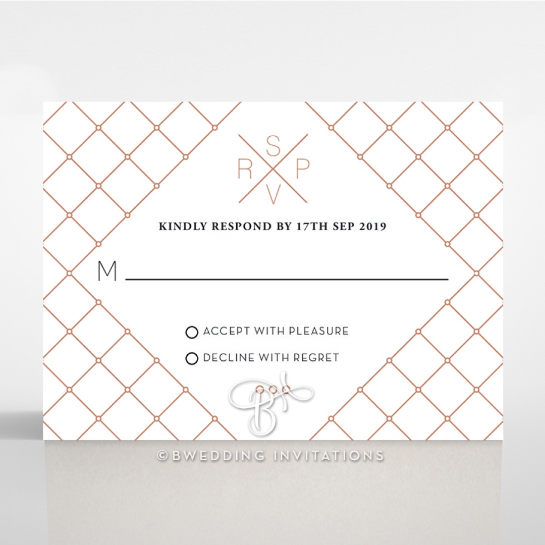 Quilted Grace rsvp wedding enclosure design