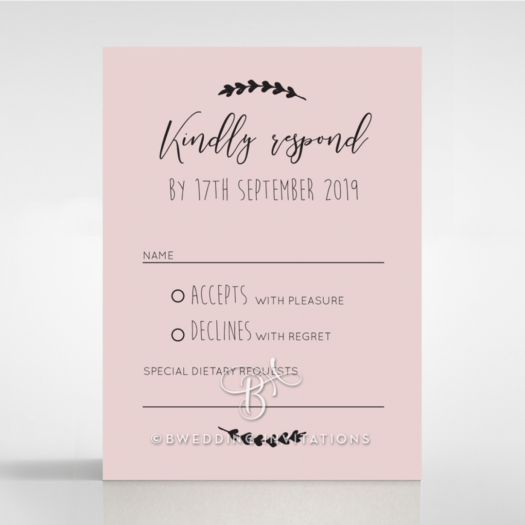 Sweet Romance rsvp enclosure card