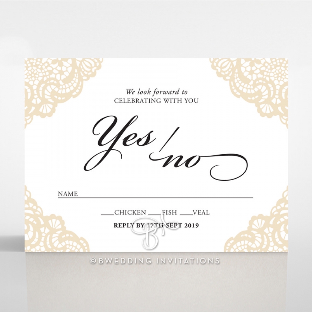 Vintage Prestige rsvp invitation