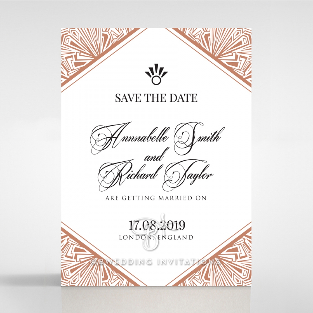 Ace of Spades wedding save the date stationery card design