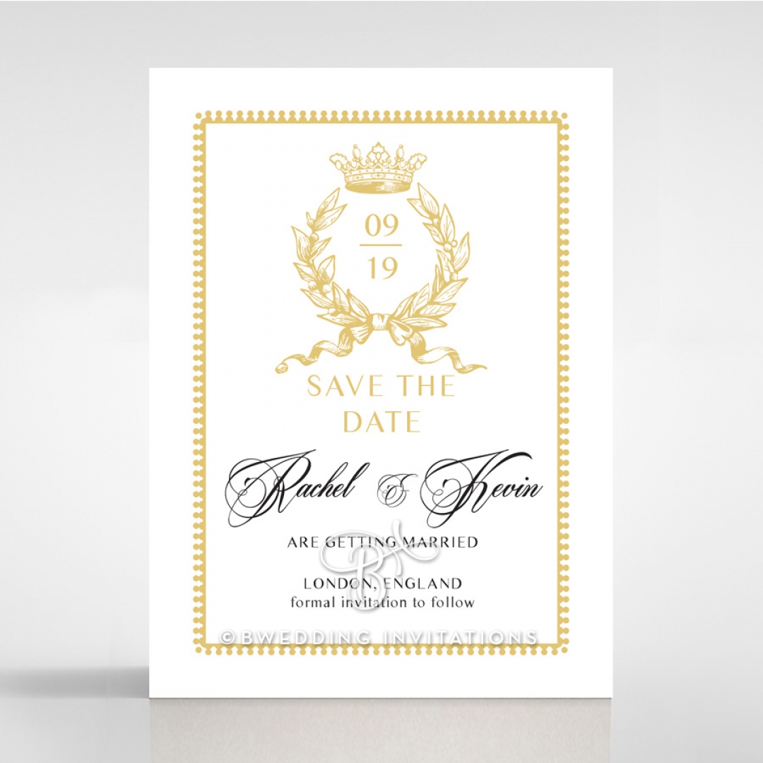 Black Doily Elegance save the date wedding stationery card