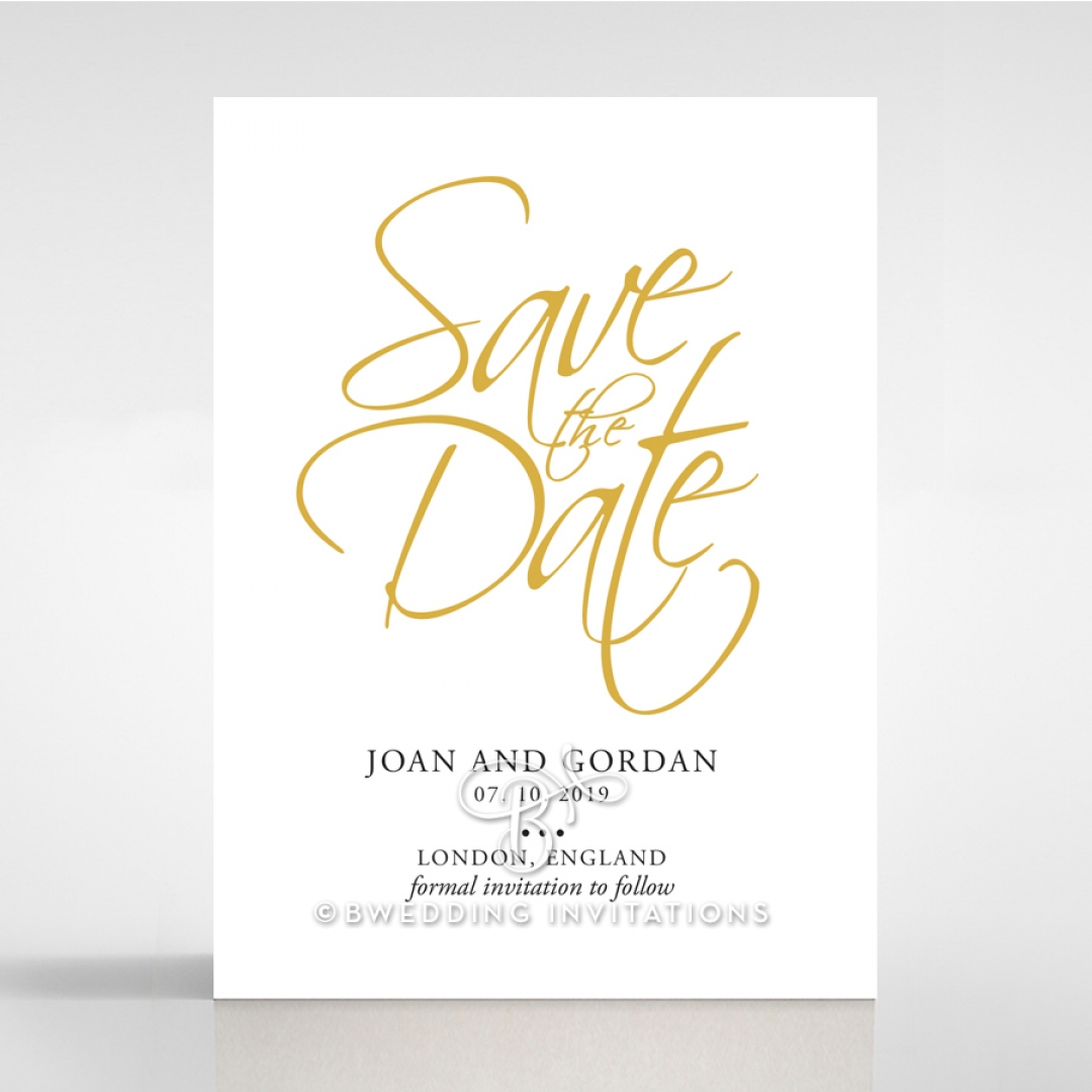 Diamond Drapery save the date wedding stationery card item