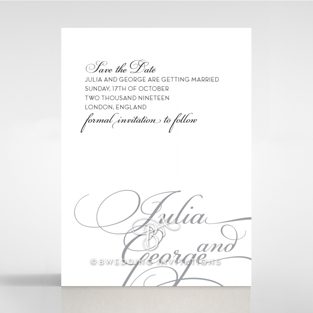 Fracture save the date wedding card design