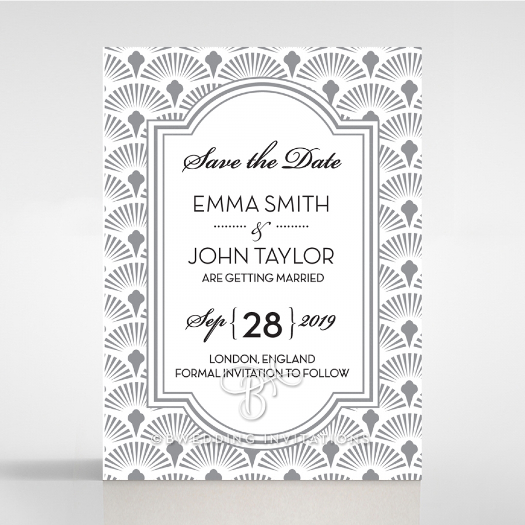 Grand Heirloom save the date invitation stationery card design