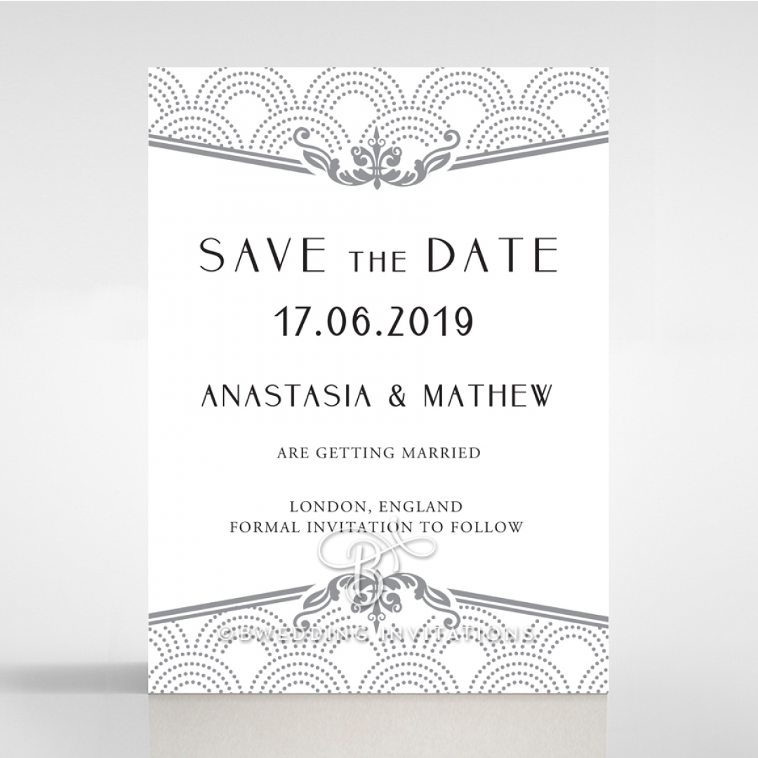 Luxe Victorian save the date card