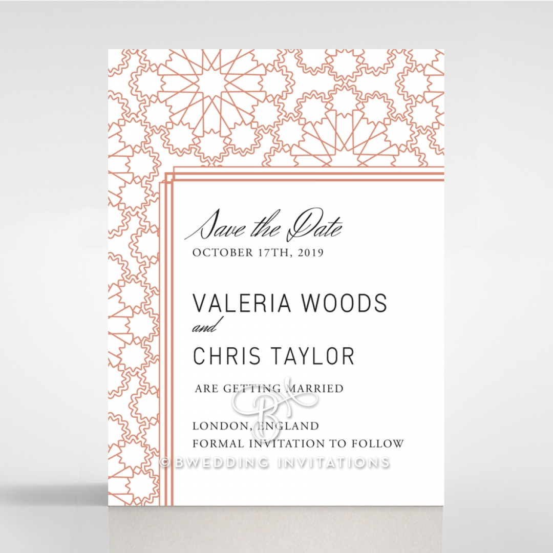 Marrakech save the date stationery card item