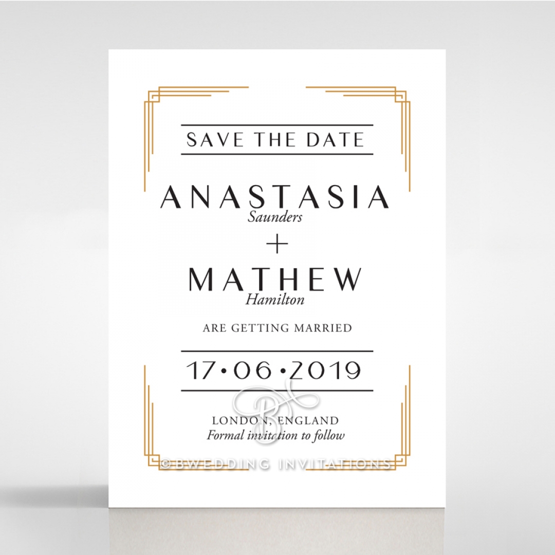 Ornate Luxury save the date card