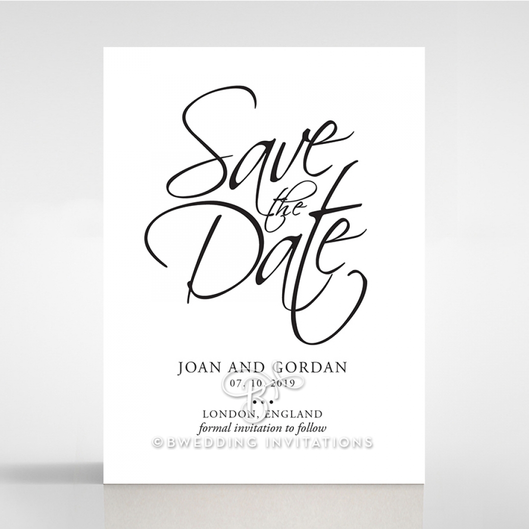 Paper Diamond Drapery save the date invitation stationery card design