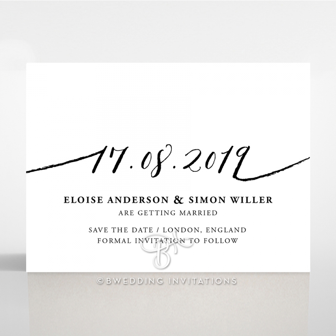 Paper Infinity save the date wedding stationery card design