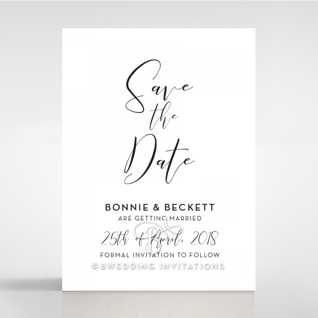 Paper Timeless Simplicity save the date wedding card design