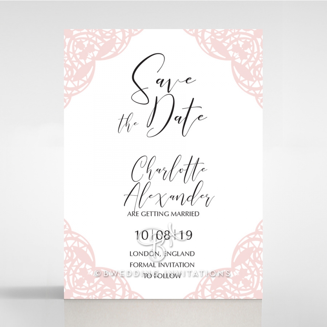 Rustic Elegance save the date invitation stationery card item