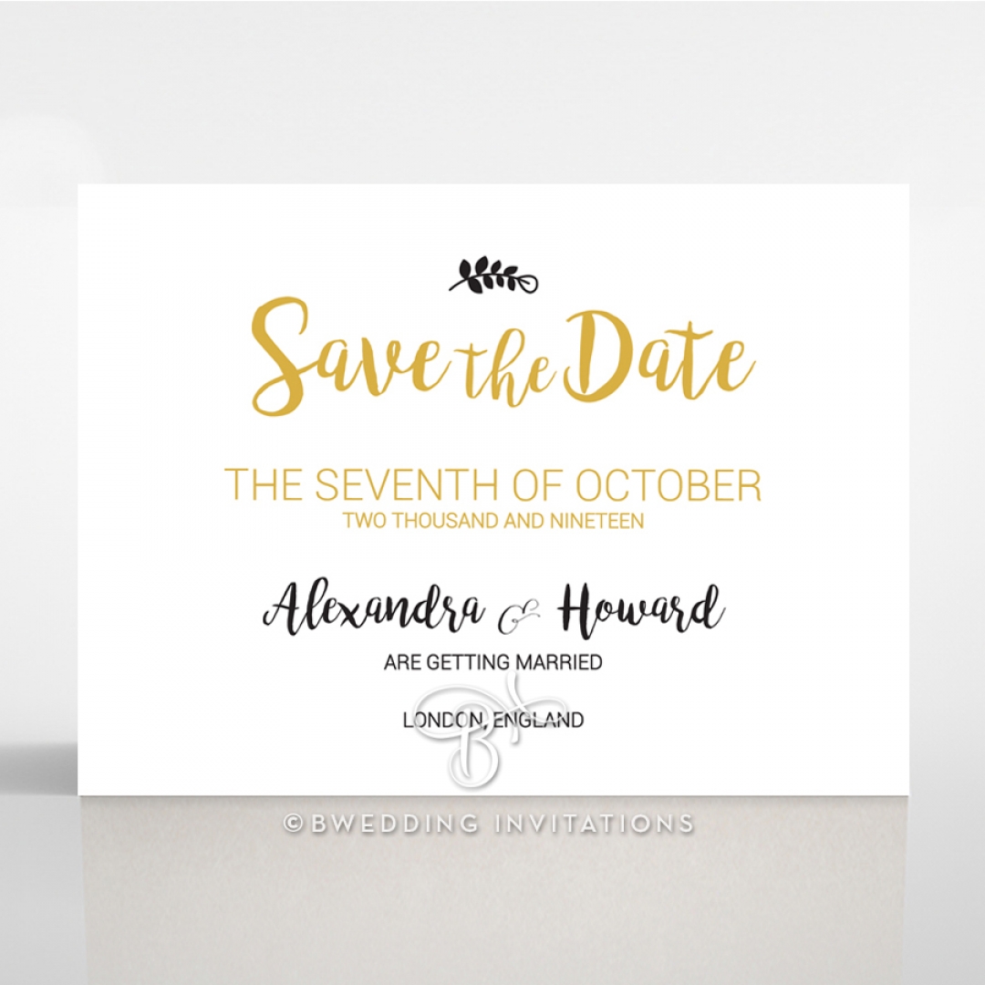 Rustic Lustre wedding stationery save the date card item