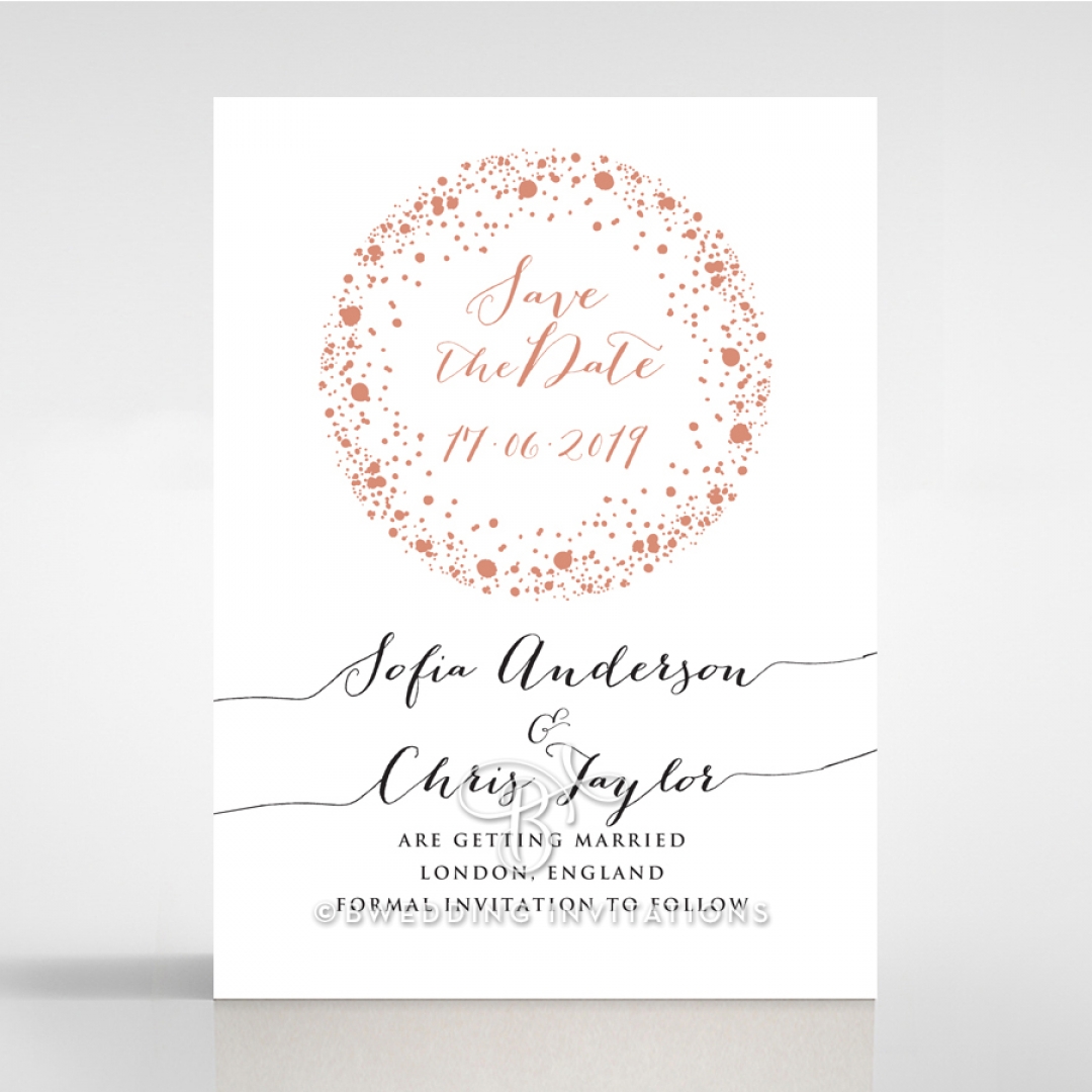 Star Dust wedding save the date card