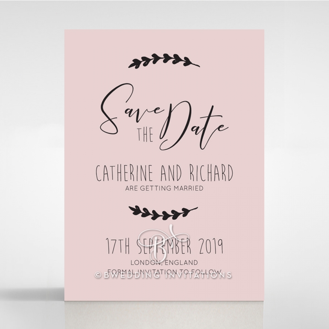 Sweet Romance wedding save the date stationery card