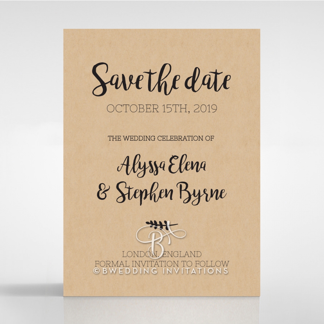 Sweetly Rustic save the date invitation card design