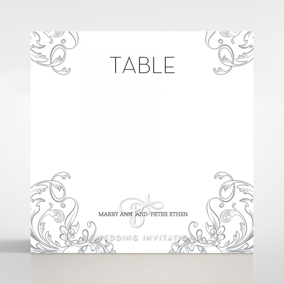 Aristocrat wedding venue table number card stationery