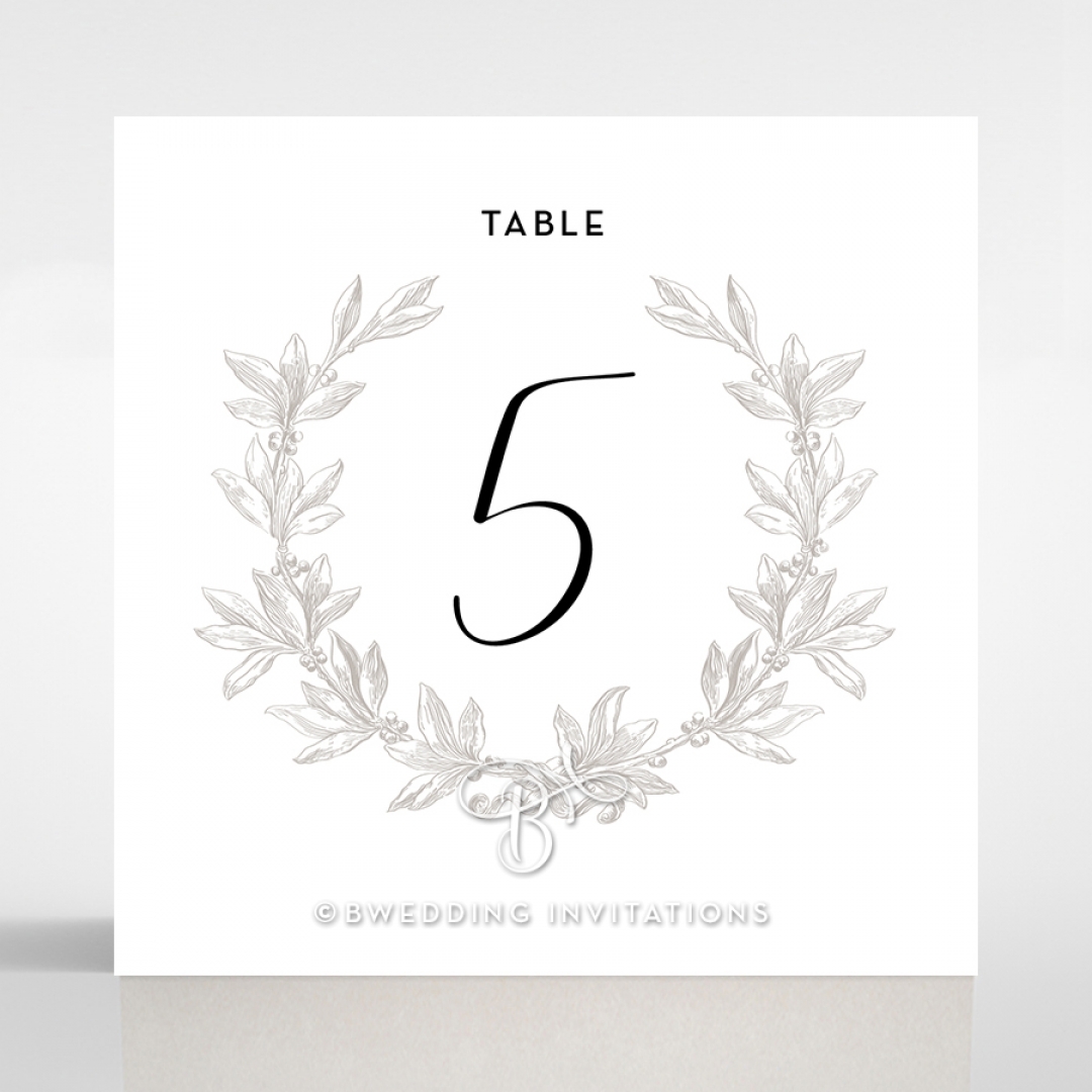 Paper Chic Rustic table number card stationery