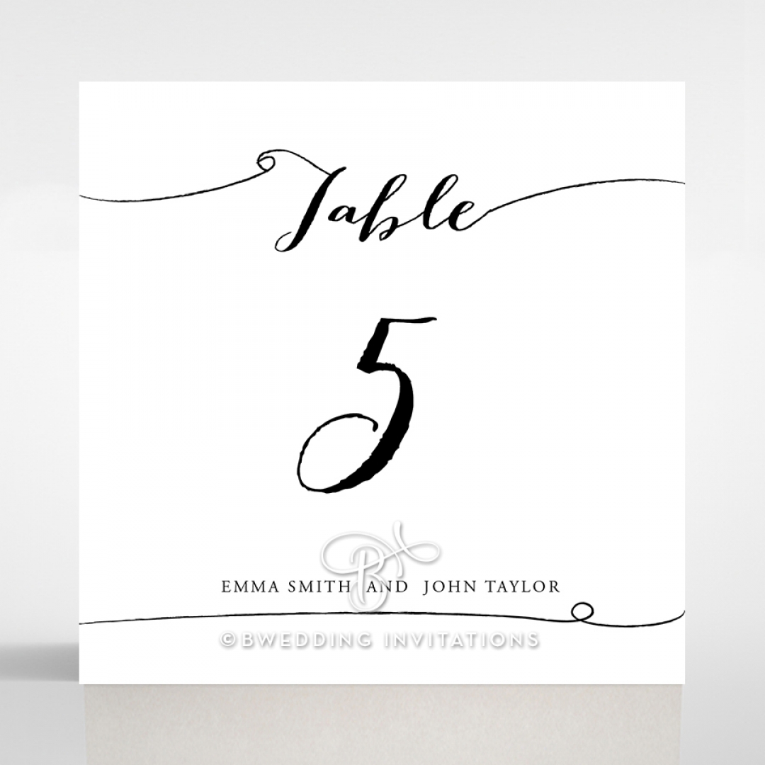 Paper Timeless Simplicity table number card stationery item