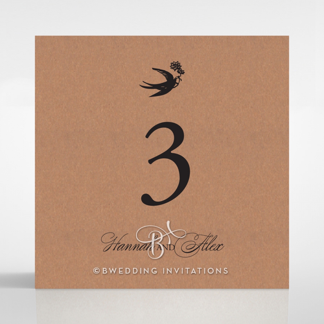 Precious Moments wedding reception table number card stationery item