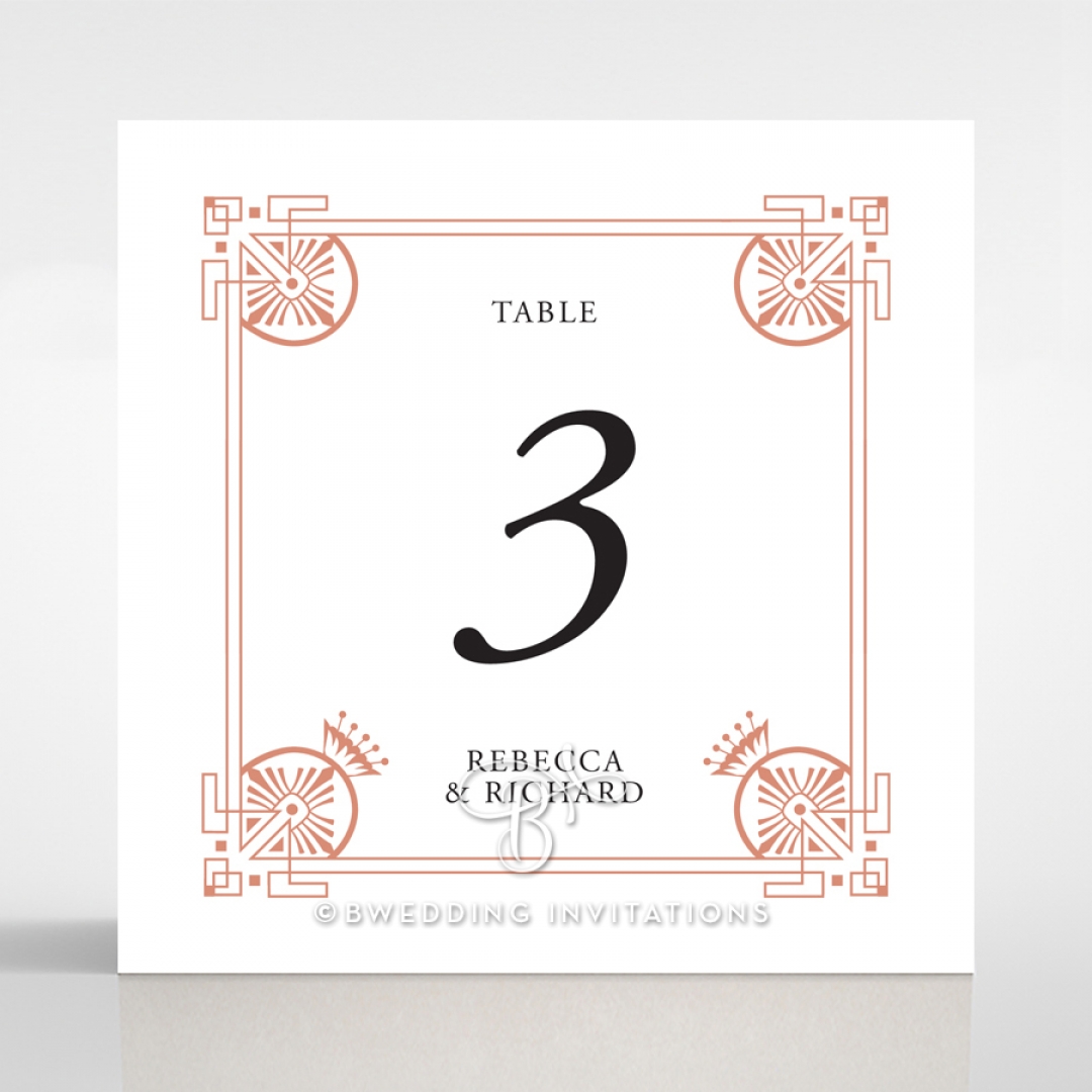 Regal Frame table number card stationery