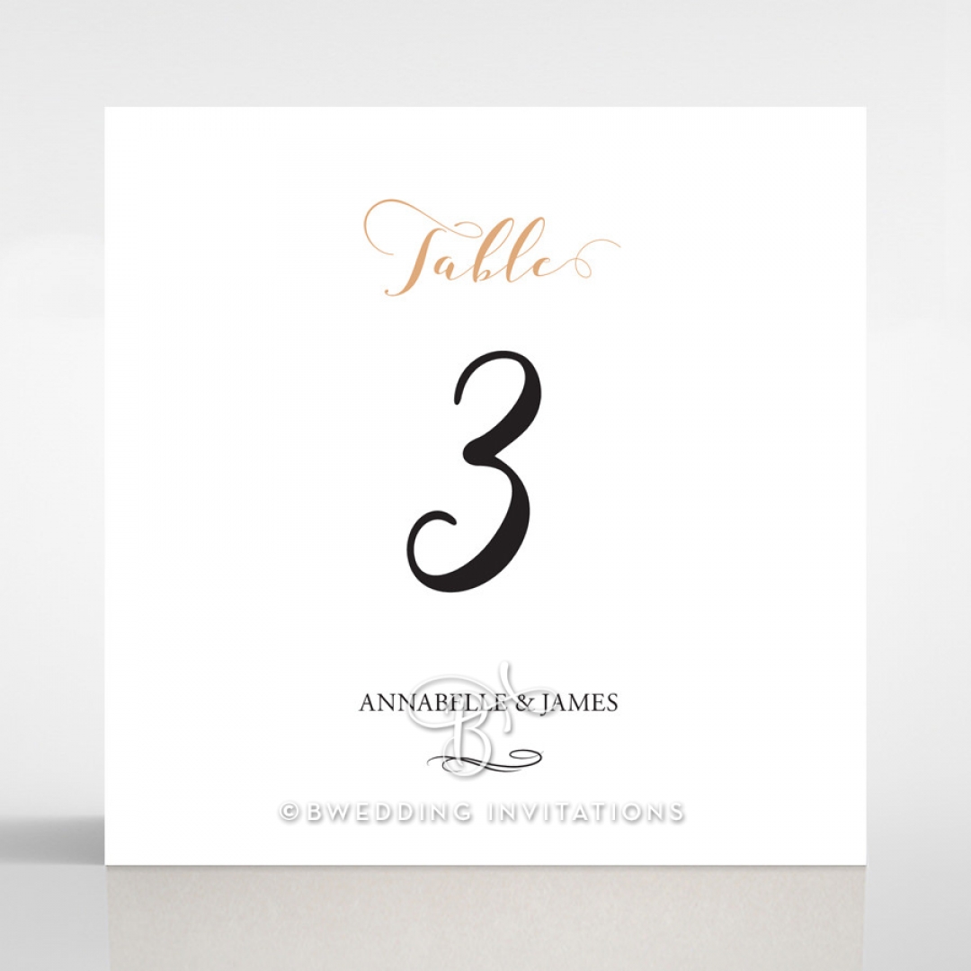 Written In The Stars - Navy wedding venue table number card stationery item