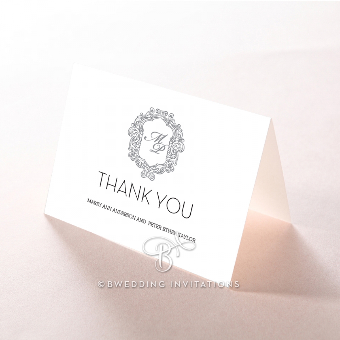 Aristocrat wedding thank you stationery card item