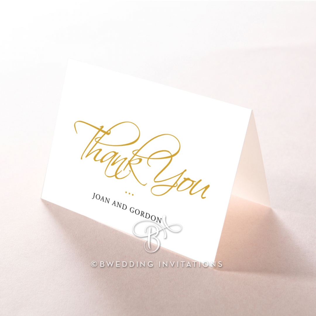 Diamond Drapery wedding thank you stationery card item