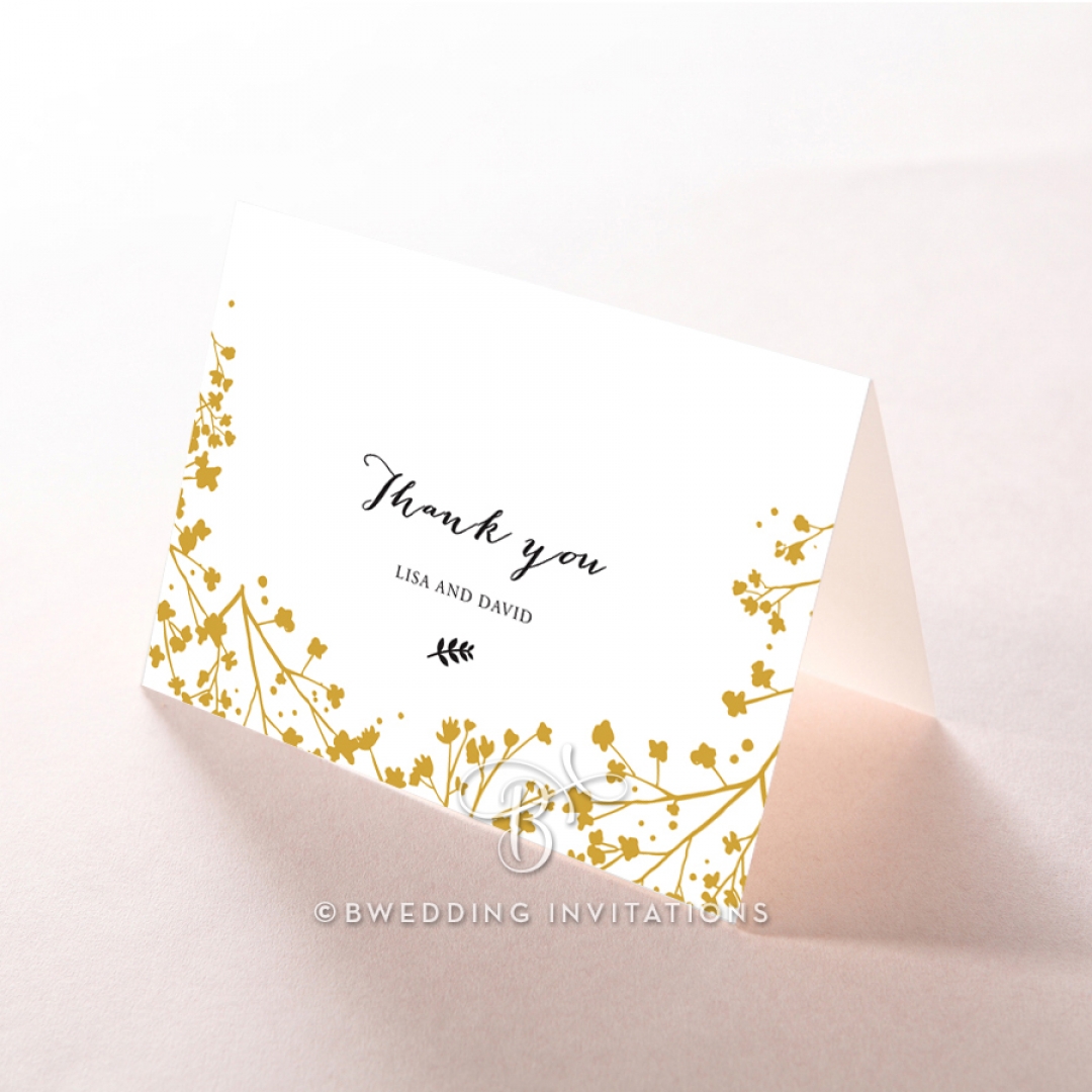 Embracing Bloom thank you wedding stationery card item