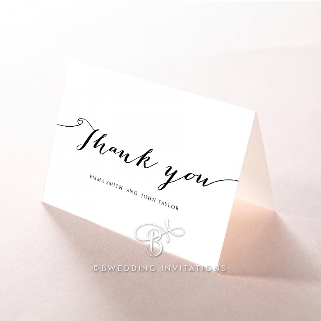 Paper Infinity thank you card design