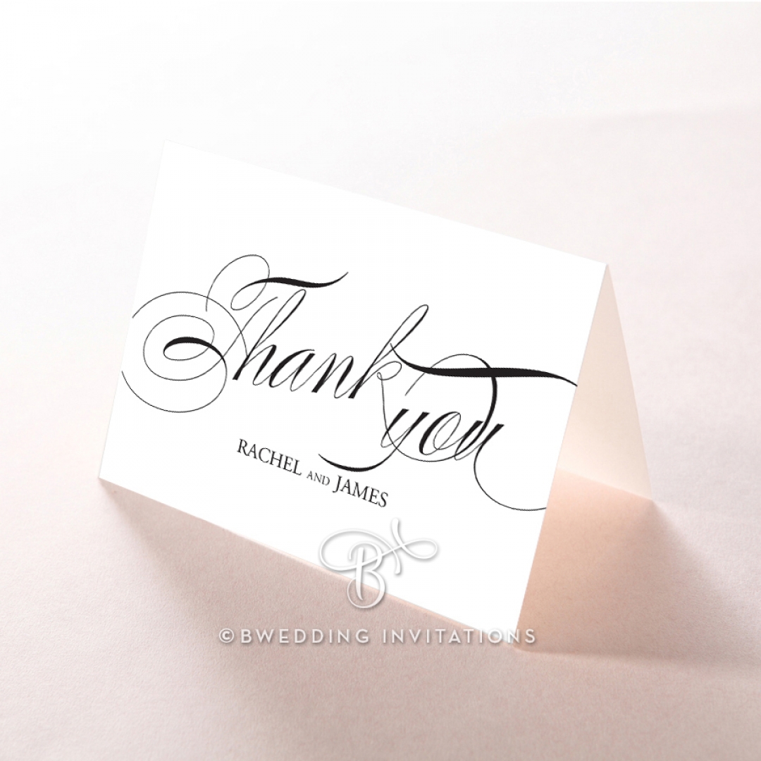 Paper Polished Affair wedding thank you card